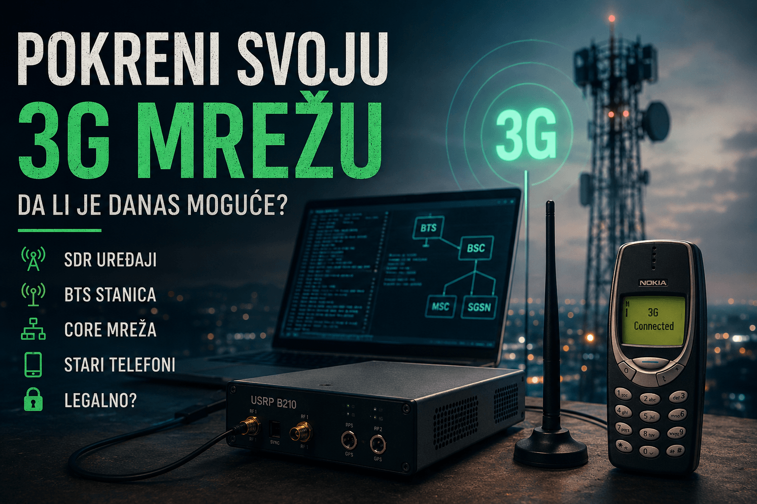 Kako danas možete pokrenuti sopstvenu 3G mrežu