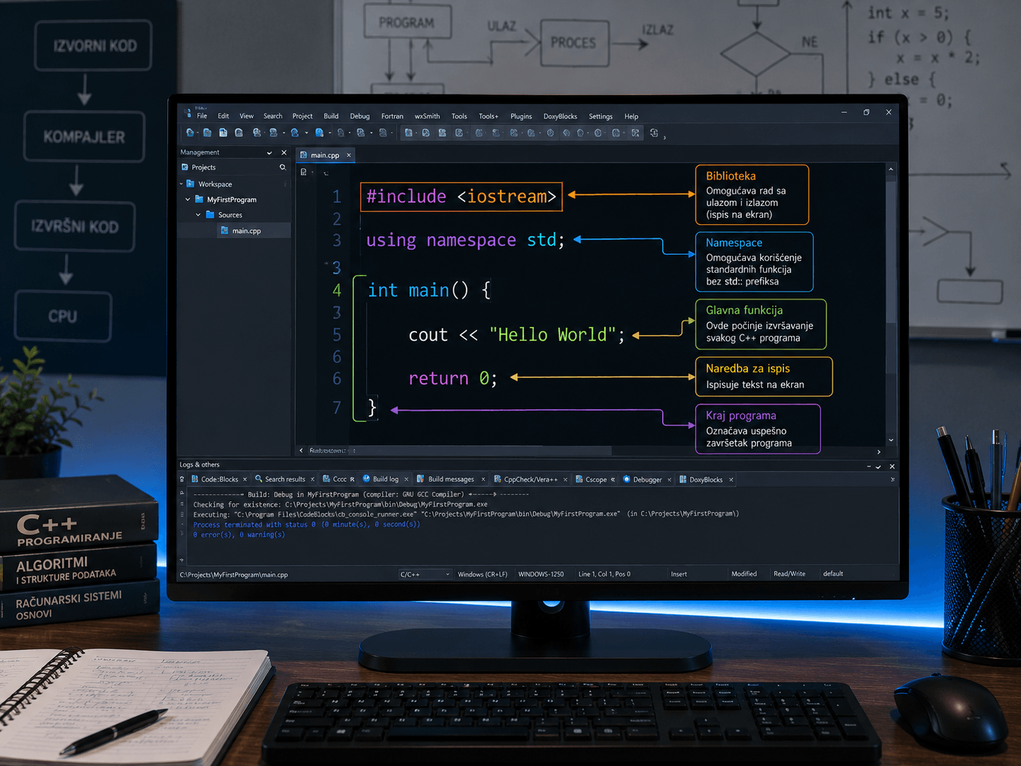 8. Struktura jednog C++ programa