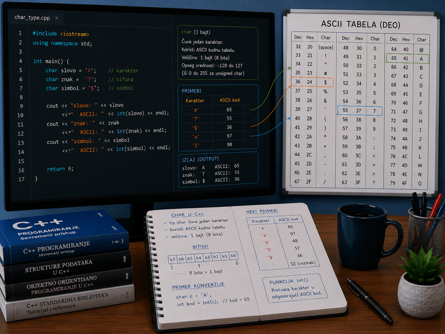 15. char i ASCII tabela